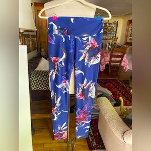 Fabletics blue floral leggings